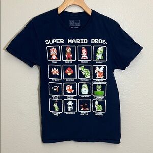 Super Mario Bros. Graphic Navy T-Shirt